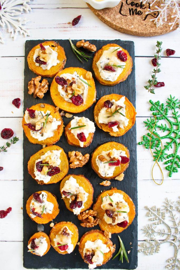 Sweet Potato Rounds with Herbed Ricotta