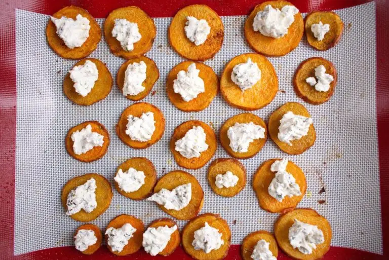 Step 8 - Sweet Potato Rounds with Herbed Ricotta