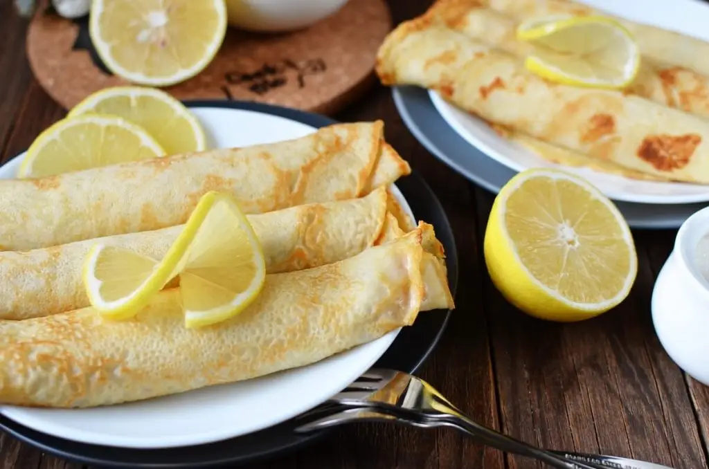 Traditional British Shrove Tuesday Pancakes