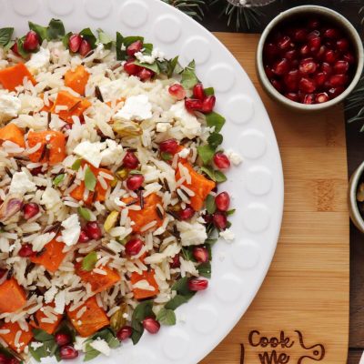 Warm Christmas Rice Salad Recipe-Easy Christmas Rice Salad-Festive Rice Salad