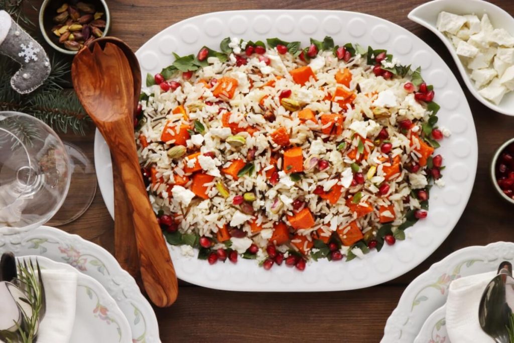 How to serve Warm Christmas Rice Salad