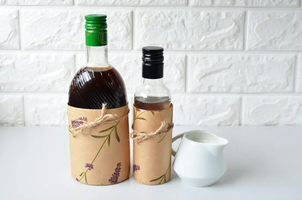 Ingredients for White Russian Cocktail