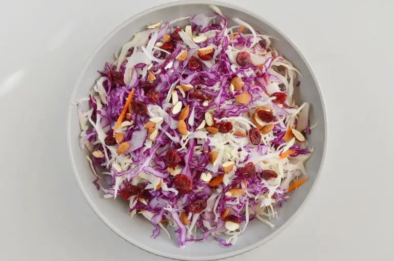 Step 1 - Apple Cranberry Almond Coleslaw Salad
