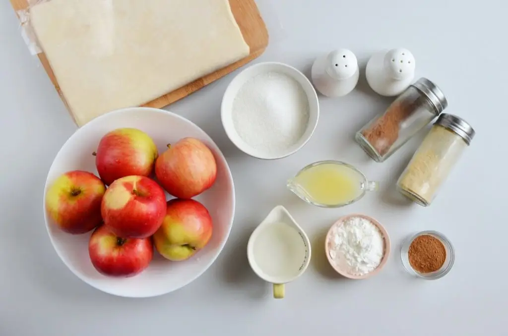 Ingredients for Apple Pie Puff Pastry Cups