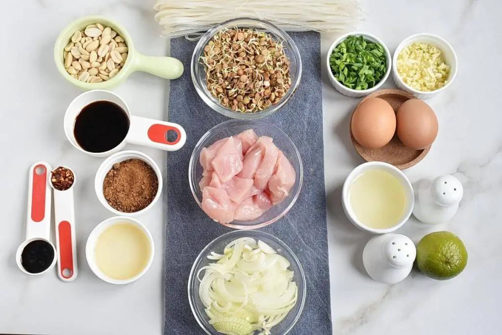 Ingredients for Best Ever Pad Thai