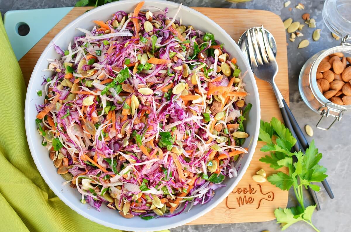Best Healthy Coleslaw Ever No Mayo