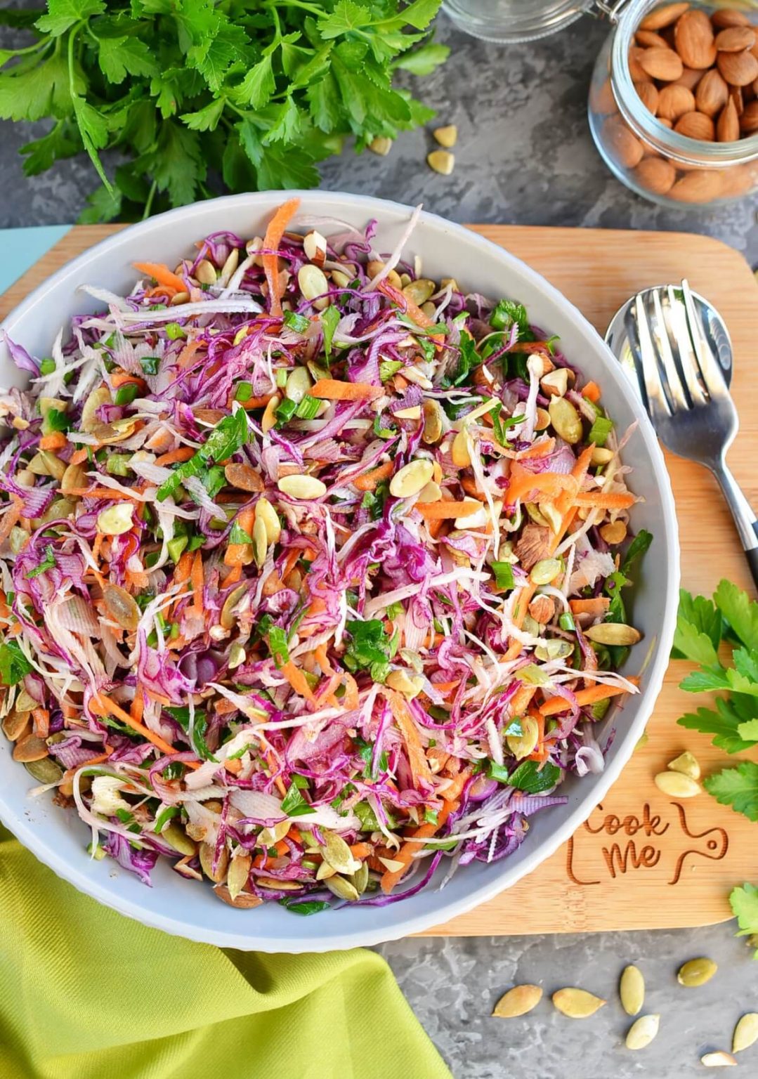 Best Healthy Coleslaw Ever No Mayo Recipe - Cook.me Recipes