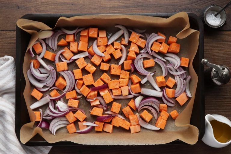 Step 1 - Bucatini with Winter Pesto and Sweet Potatoes