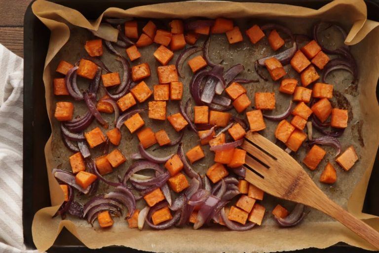 Step 2 - Bucatini with Winter Pesto and Sweet Potatoes