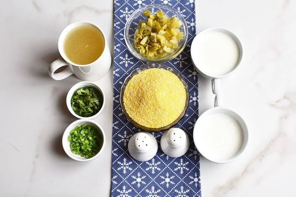 Ingredients for Buttermilk and Hatch Chili Grits