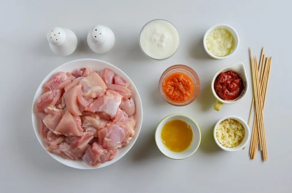 Ingredients for Buttermilk & Honey Chicken Kabobs
