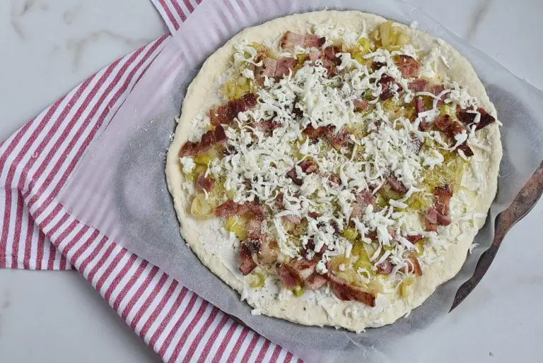 Step 8 - Caramelized-Leek and Bacon Pizza
