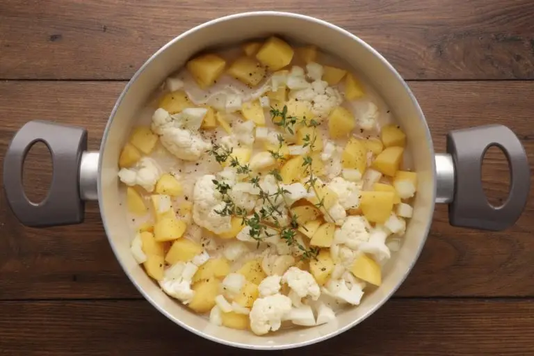 Step 1 - Cauliflower Bisque with Brown Butter Croutons