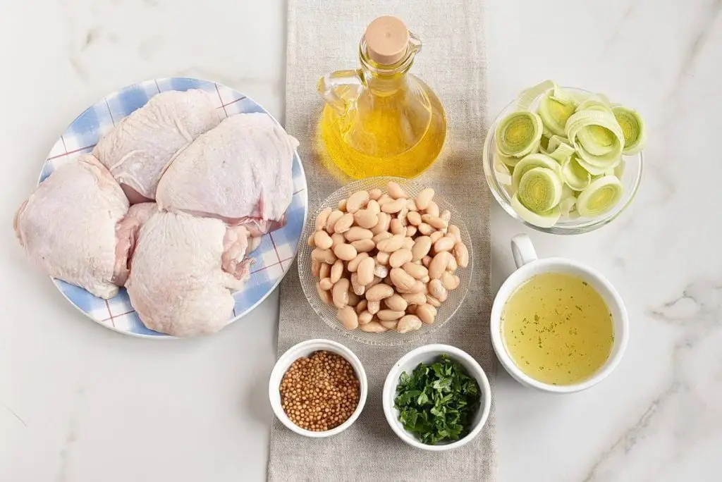Ingredients for Chicken, Leek and Dijon Casserole