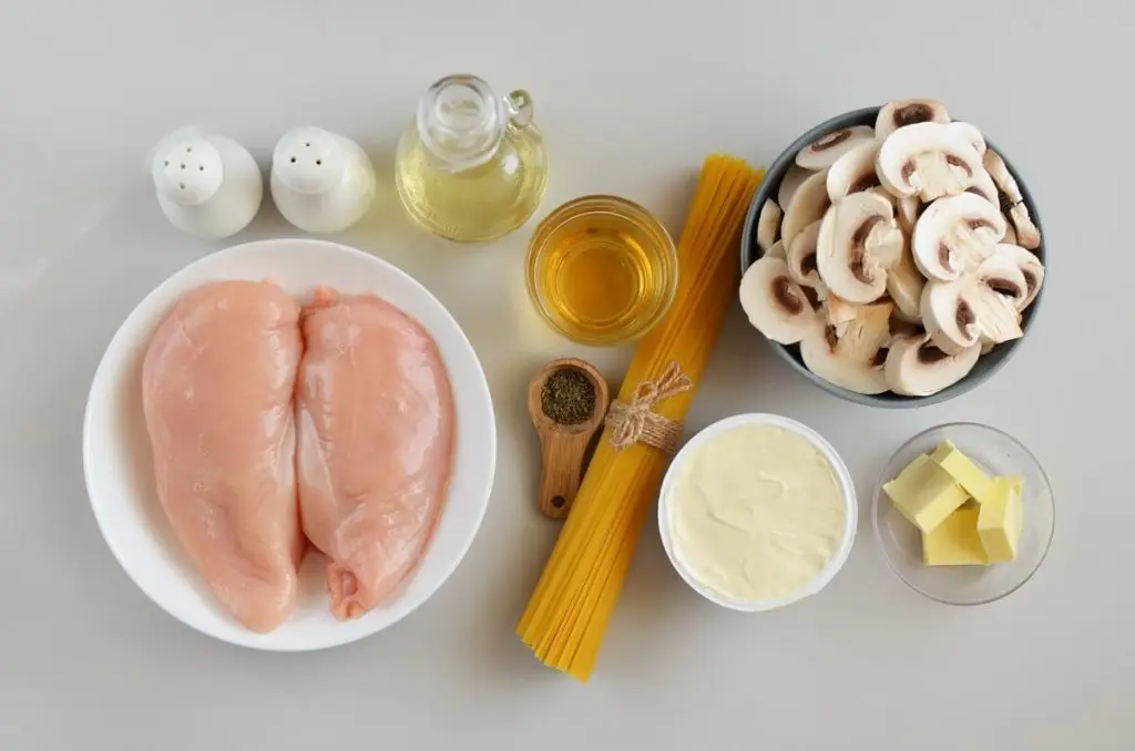 Ingredients for Engagement Chicken Pasta