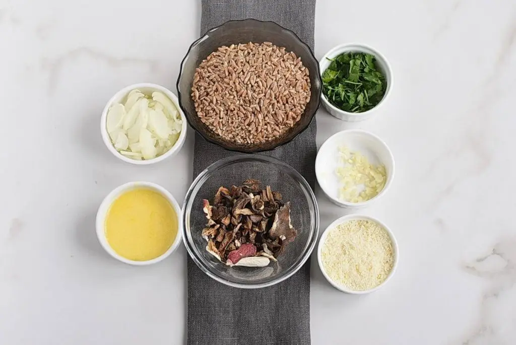 Ingredients for Farro Risotto