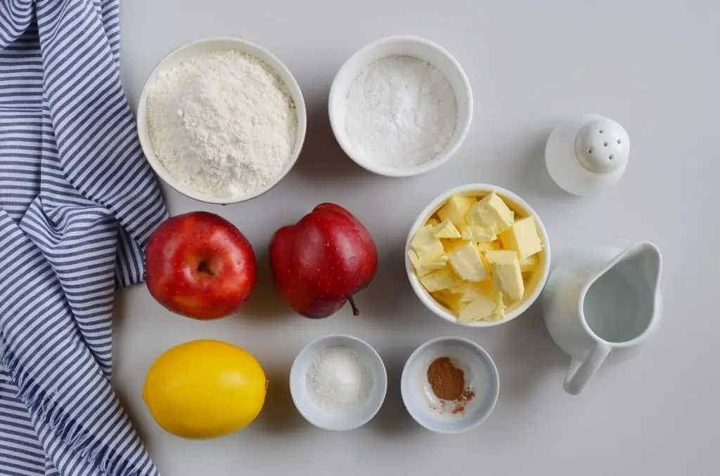Ingredients for French Apple Roses Mini Tarts