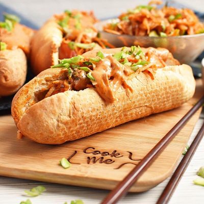 Hot Dogs with Spicy Kimchi Slaw Recipes–Homemade Hot Dogs with Spicy Kimchi Slaw–Easy Hot Dogs with Spicy Kimchi Slaw