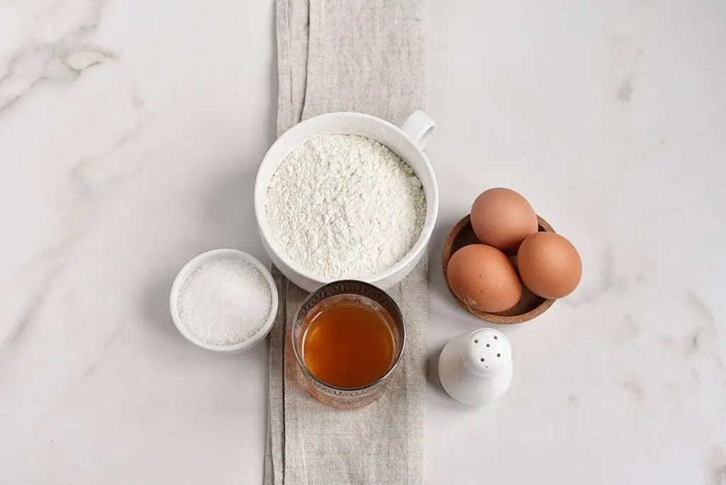 Ingredients for Italian Bow Tie Cookies