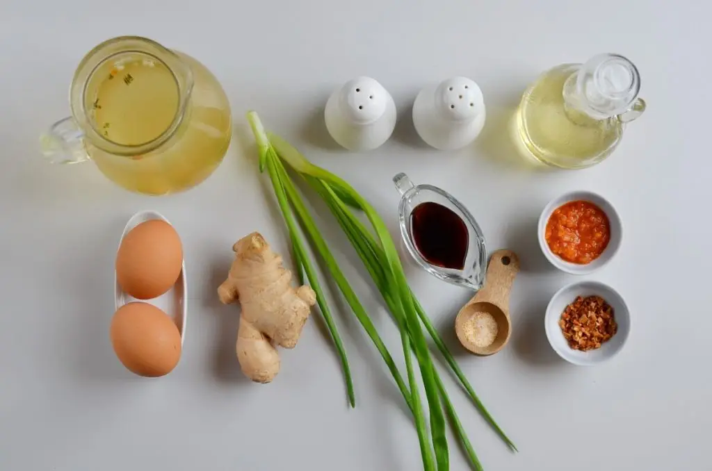 Ingredients for Low Carb Egg Drop Soup