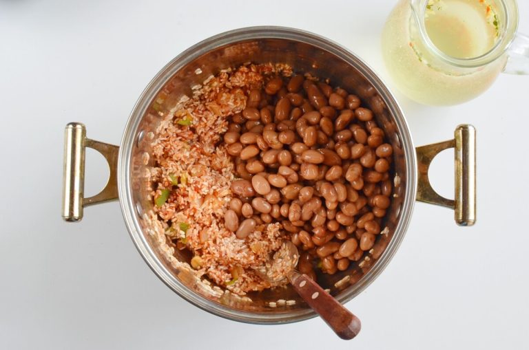 Step 6 - Mexican Rice and Beans