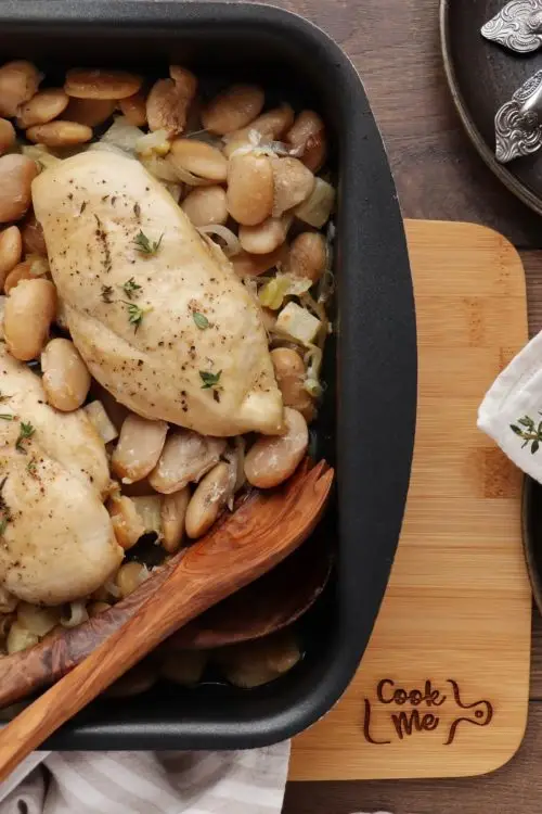 One-Pot Chicken, Leek and Beans