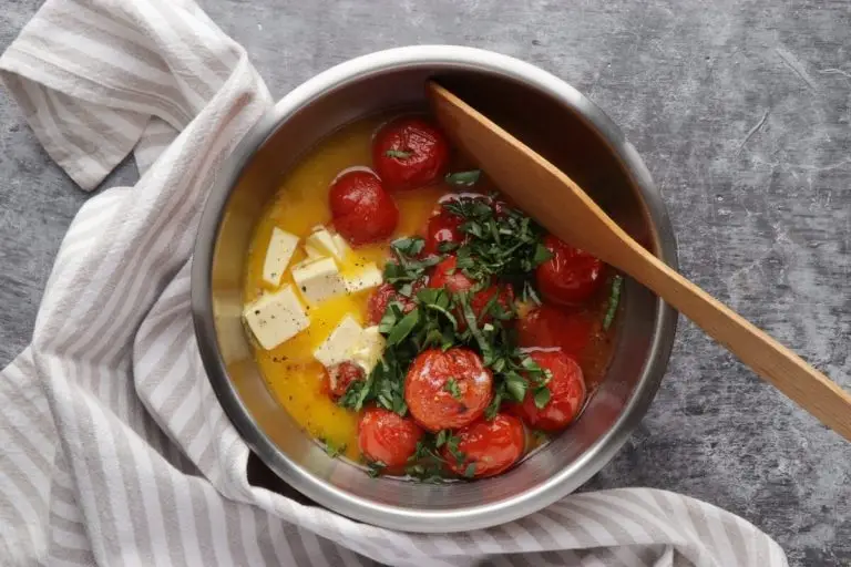 Step 4 - Pasta with Burst Tomatoes and Mascarpone