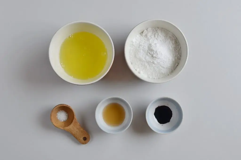 Ingredients for Rose Meringue Cookies