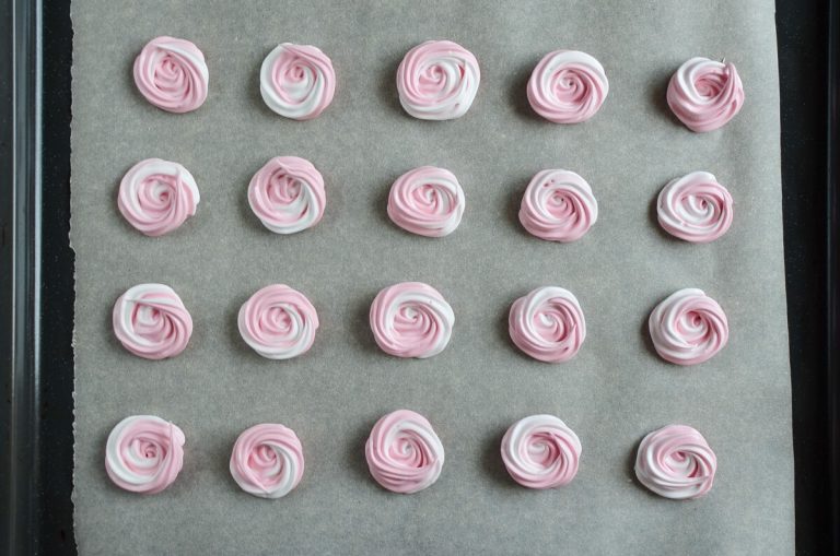 Step 7 - Rose Meringue Cookies