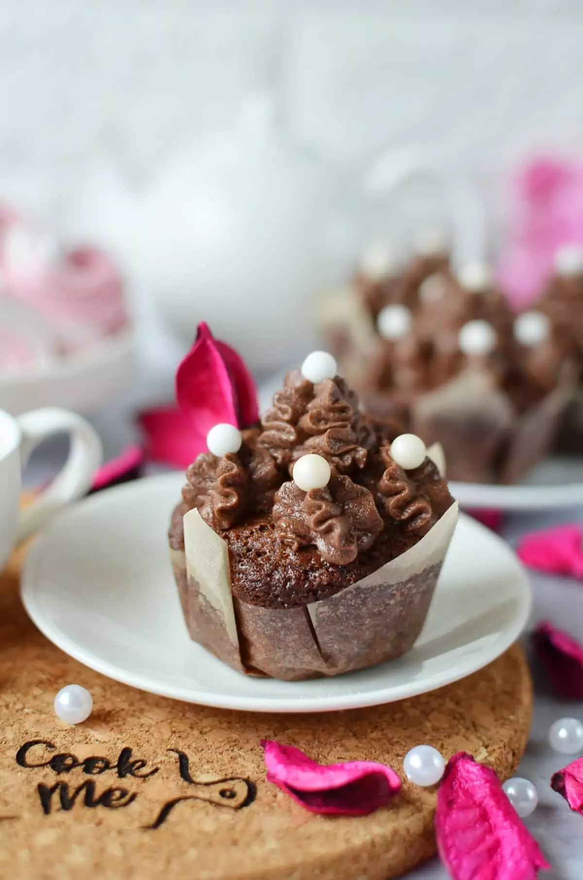 Small Batch Chocolate Cupcakes for Two