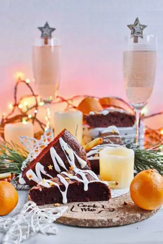 Spiced Christmas Tree Brownies