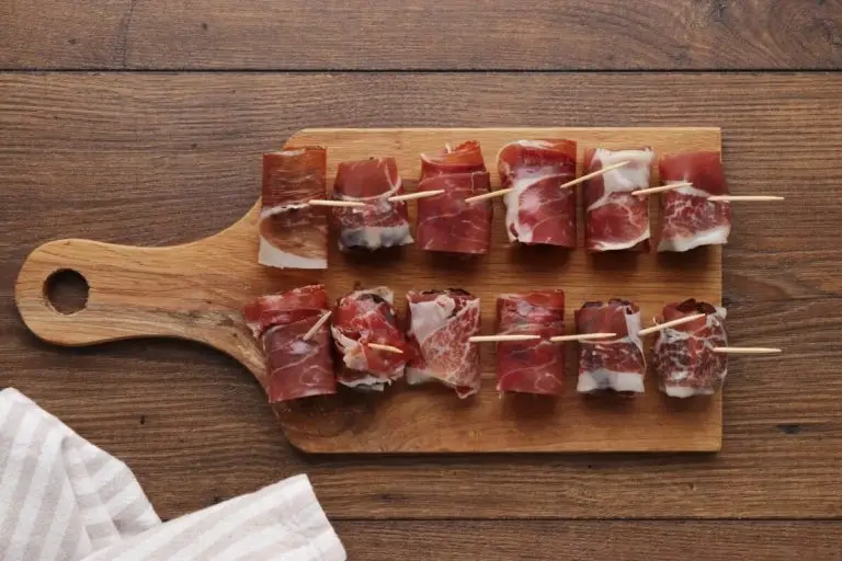 Step 4 - Stilton Stuffed Dates Wrapped in Pancetta