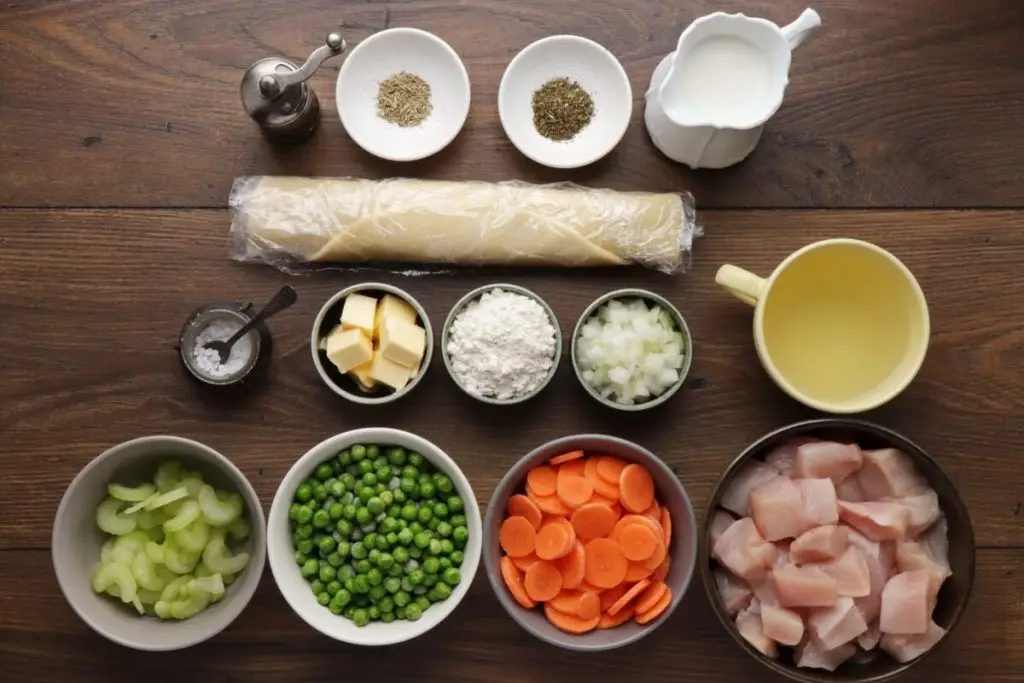 Ingredients for The Best Chicken Pot Pie