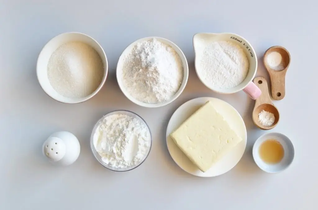 Ingredients for The Best Gluten Free Shortbread