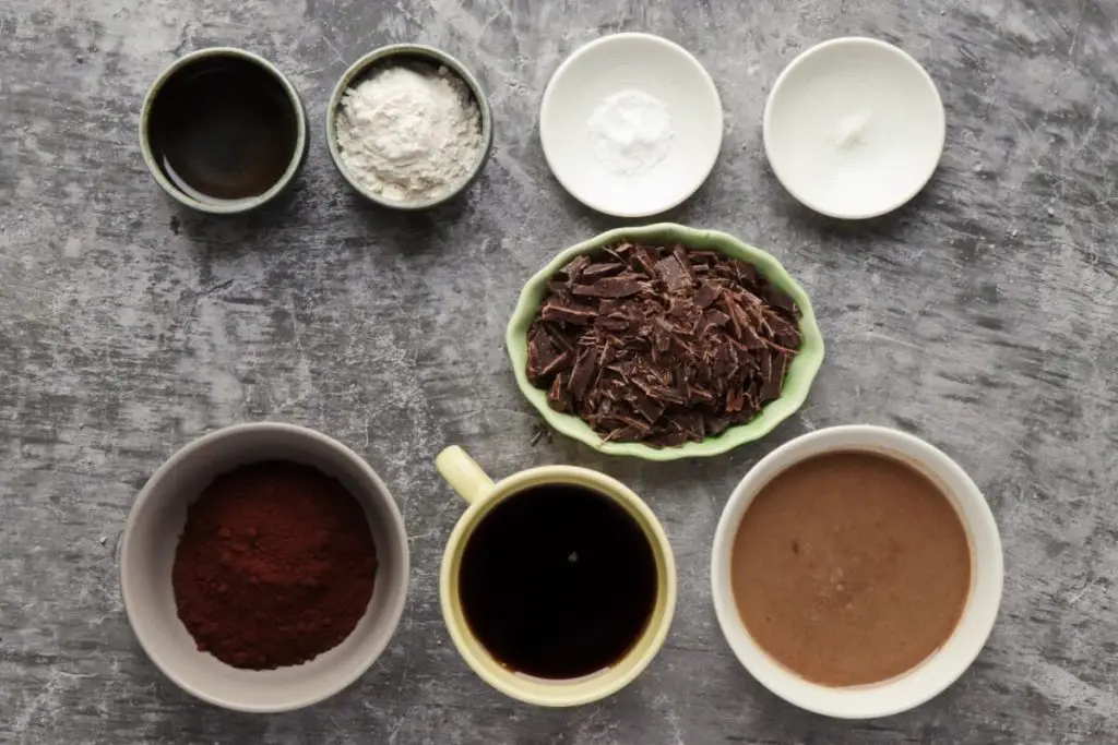 Ingredients for Vegan Brownies (Small Batch)