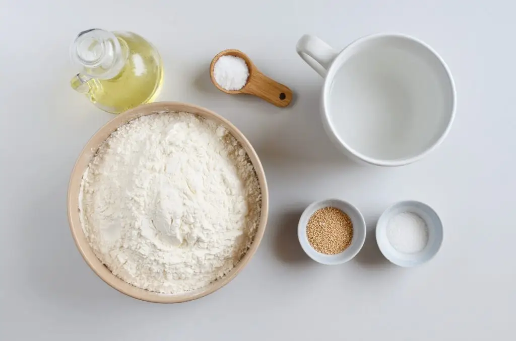 Ingredients for 1-Hour Pizza Dough