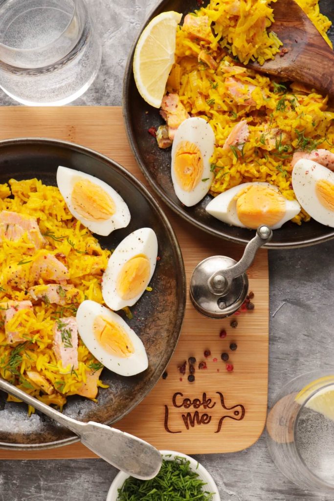 Buttery Leek and Smoked Trout Kedgeree