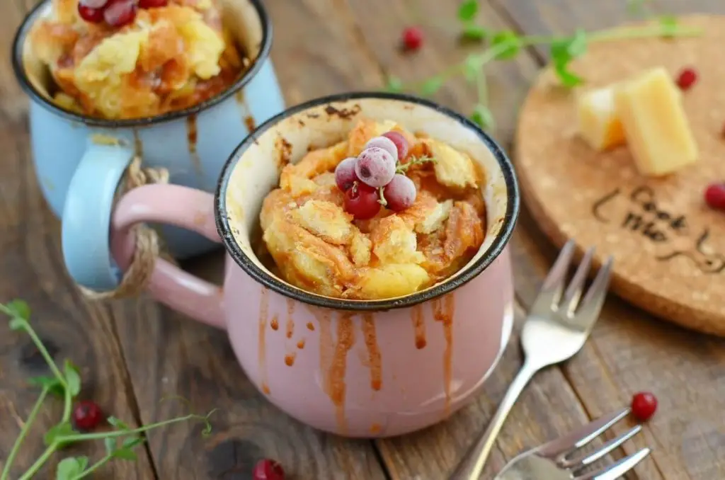 Caramel Bread Pudding for Two