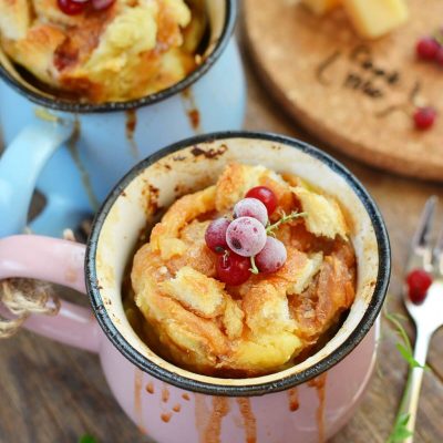 Caramel Bread Pudding for Two Recipe-How To Make Caramel Bread Pudding for Two-Delicious Caramel Bread Pudding for Two
