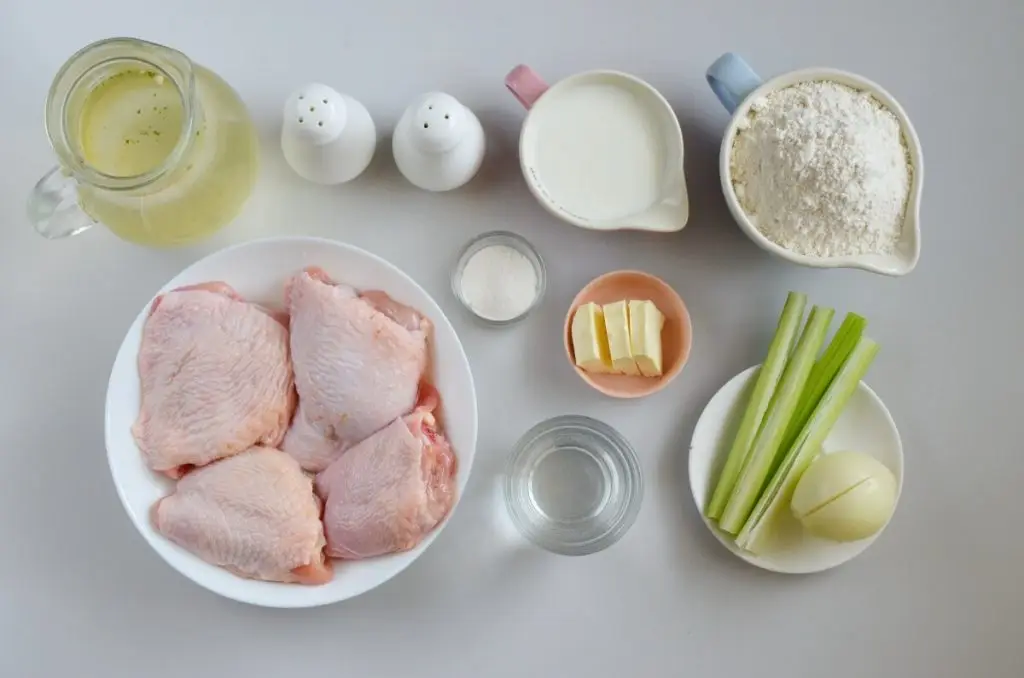 Ingredients for Chicken and Pastry