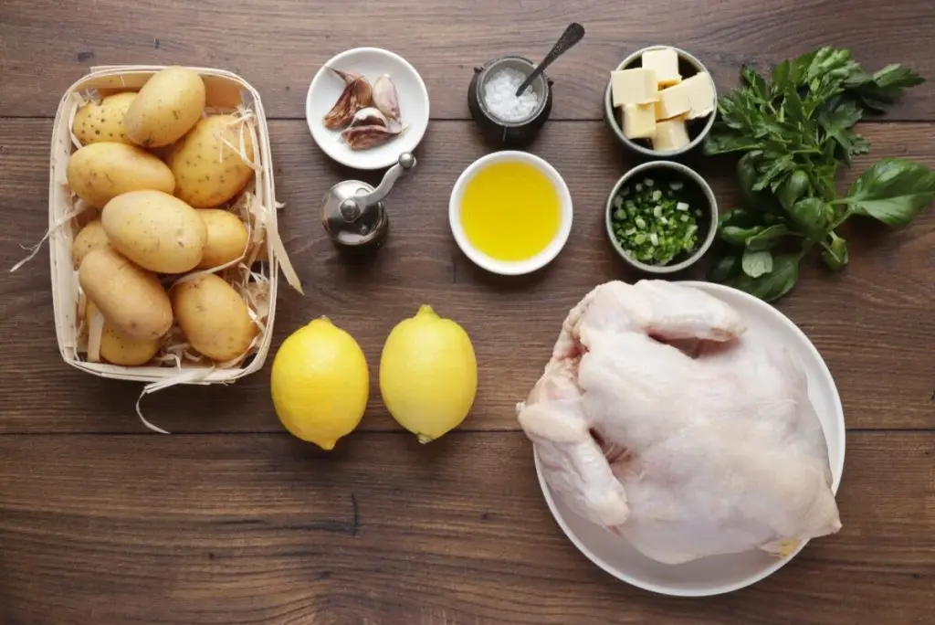 Ingredients for Chicken with Lemon and Potatoes