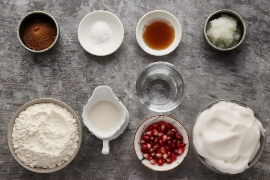 Ingredients for Dairy-Free Vanilla Crepes with Aquafaba Cream