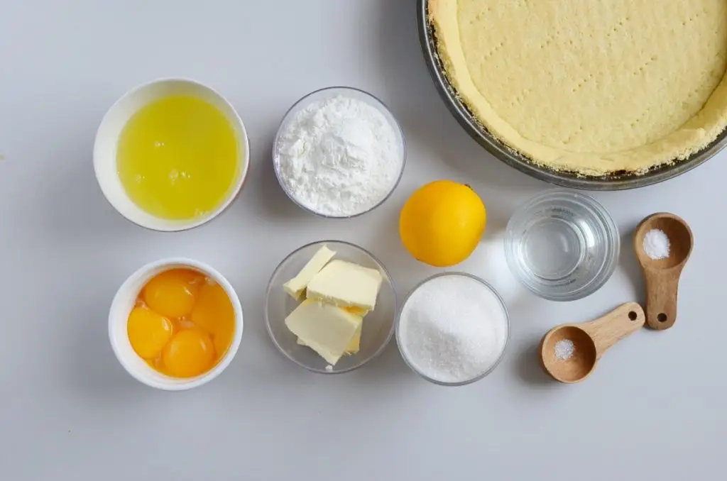 Ingredients for Easy Lemon Meringue Pie