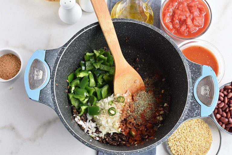 Step 2 - Easy Vegetarian Mushroom Chili