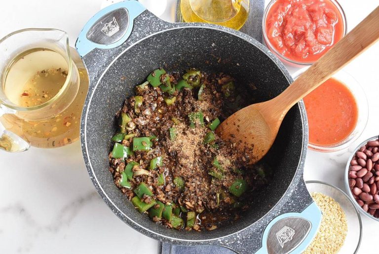 Step 3 - Easy Vegetarian Mushroom Chili