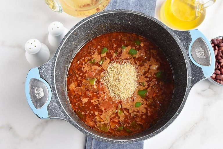 Step 5 - Easy Vegetarian Mushroom Chili