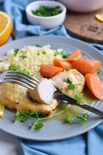 Honey-Mustard Chicken Tenders with Couscous