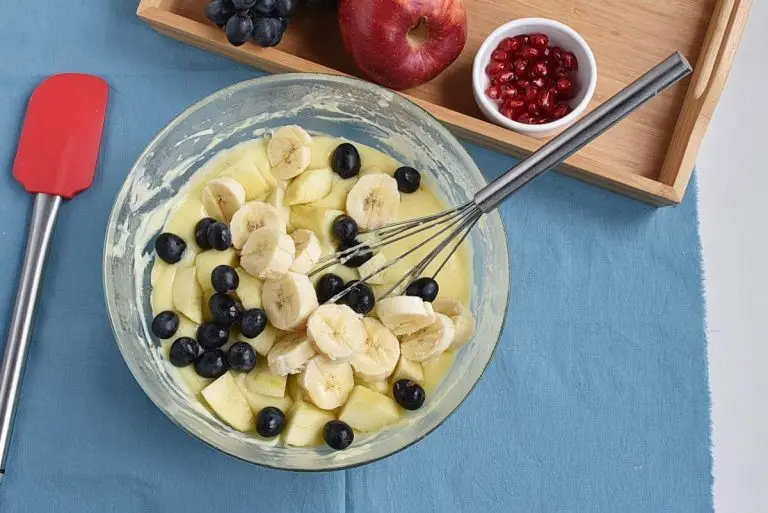Step 5 - Microwave Eggless Fruit Custard