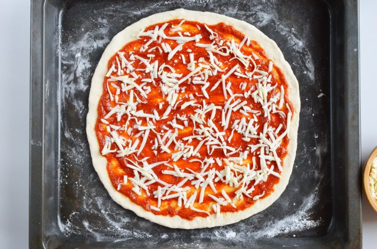Step 4 - Pepperoni and Sweet Pickle Pizza