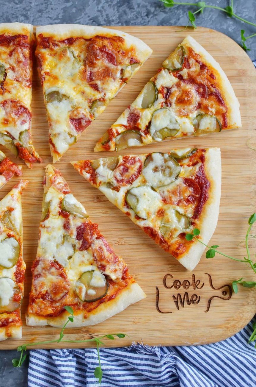 Pepperoni and Sweet Pickle Pizza Recipe Cook.me Recipes